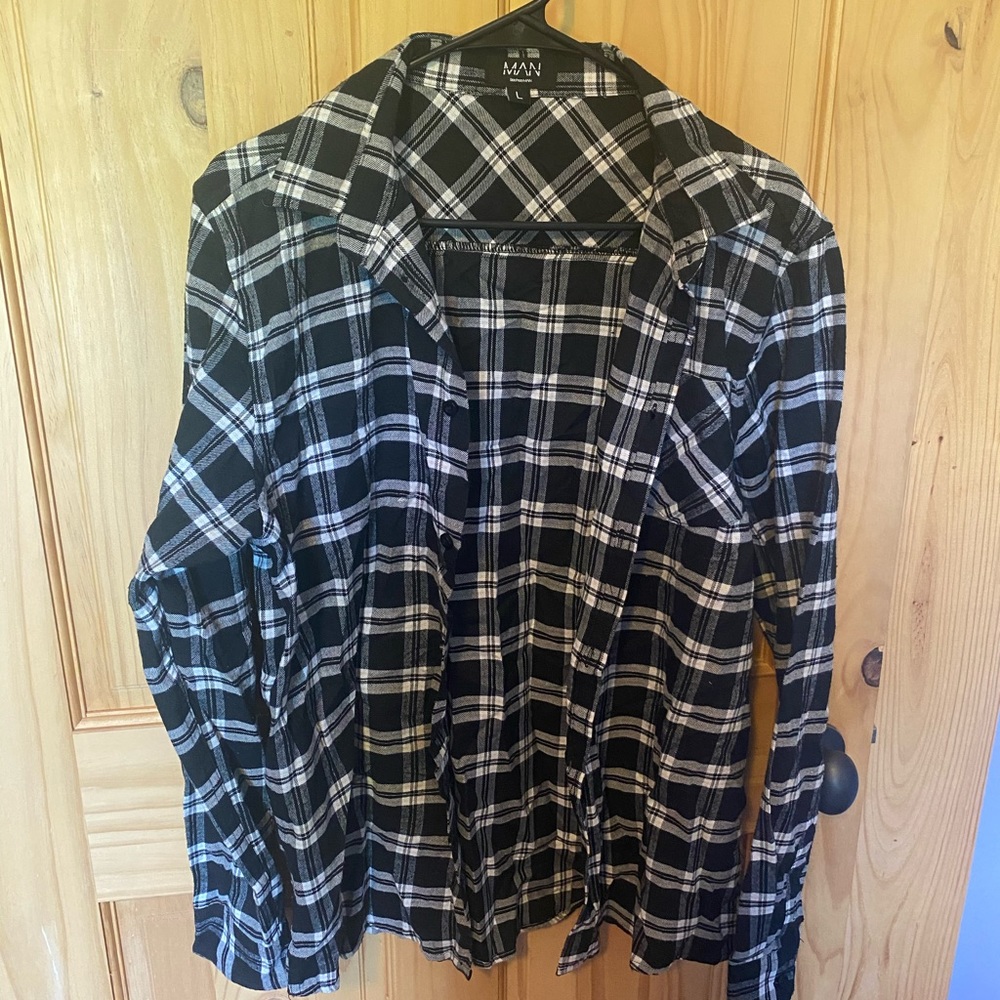 Black and white flannel